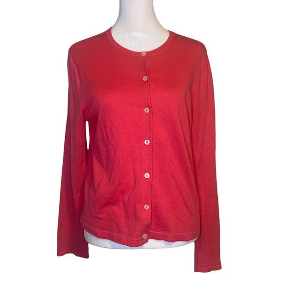 J Jill pink button down cardigan size S - Picture 1 of 11